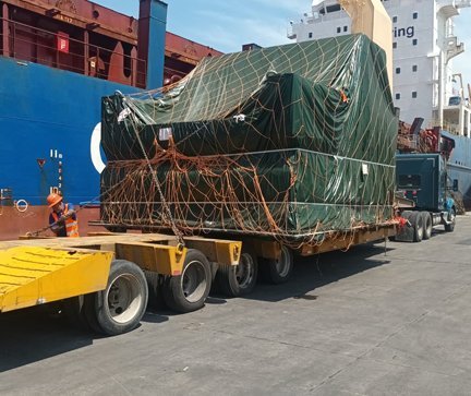 Port logistics turnkey heavy machinery international movers AZVIR